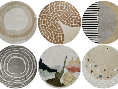 现代圆形地毯