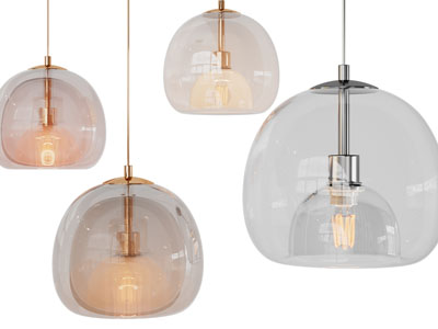 现代透明灯罩单头吊灯