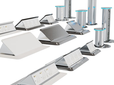 现代不锈钢地面插座3d模型 现代不锈钢地面插座