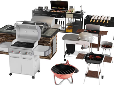 现代多功能烧烤炉