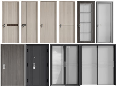 现代平开门、推拉门、子母入户门