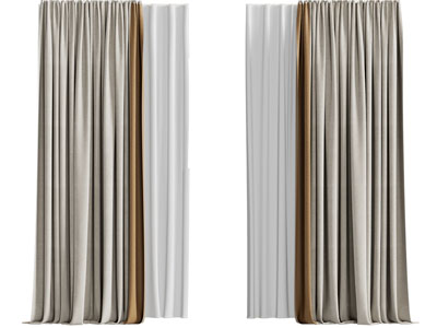 现代布艺窗帘窗纱