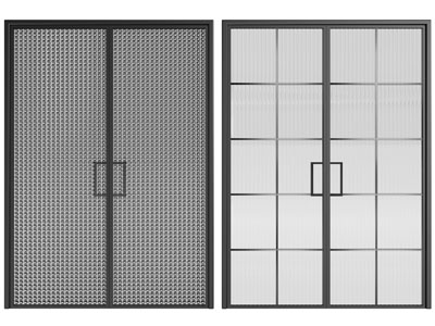 现代玻璃推拉门