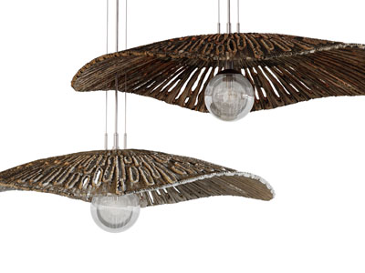 侘寂风伞状吊灯