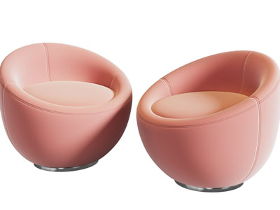 现代单人沙发3d模型 现代单人沙发