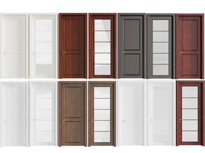 现代实木平开门