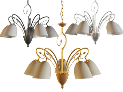 欧式铁艺雕花吊灯