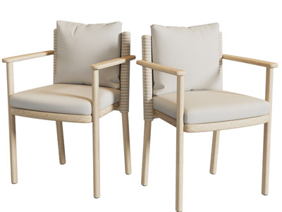 北欧实木休闲椅子