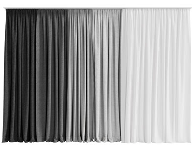 现代布艺渐变窗帘