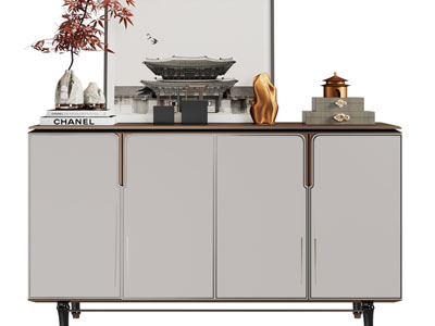 新中式玄关柜、边柜