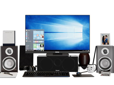 现代电脑显示屏、音响