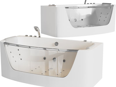 现代透明浴盆浴缸