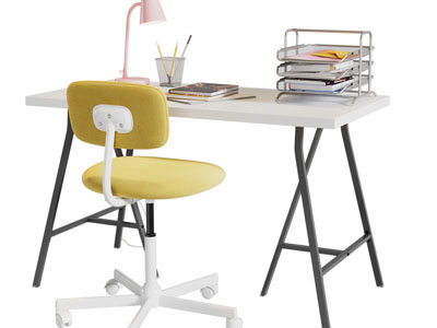 现代书桌椅组合