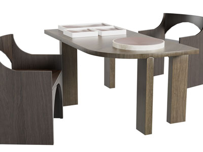 现代书桌椅组合