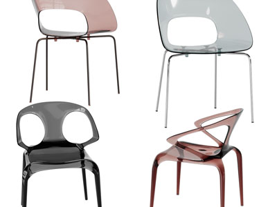 现代透明休闲椅子