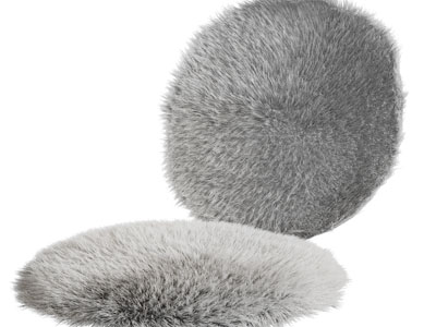 现代圆形毛绒地毯