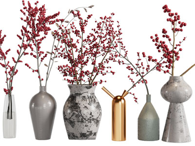 新中式花瓶花卉