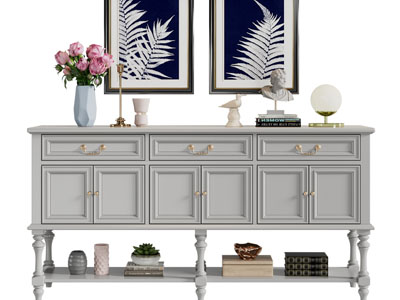 简欧玄关柜、边柜