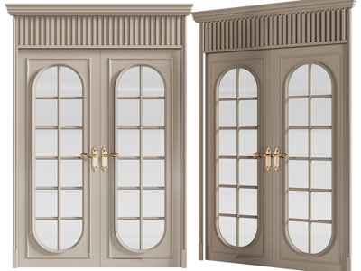 欧式双扇平开门