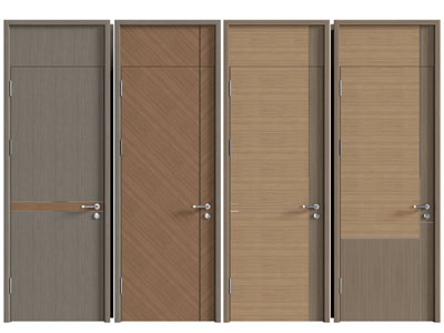 现代实木单扇平开门