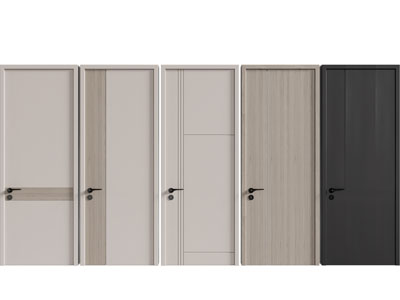 现代实木平开门