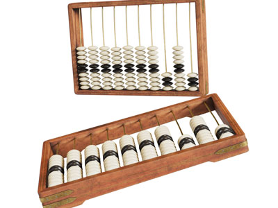 新中式实木边框的算盘