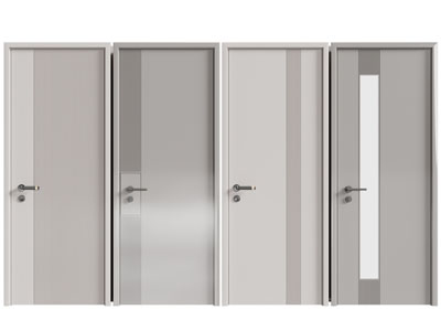 现代单扇平开门