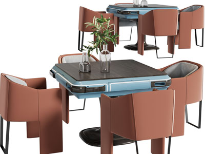 现代方形麻将娱乐桌