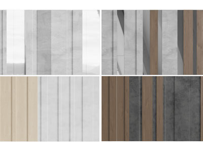 现代背景墙、护墙板