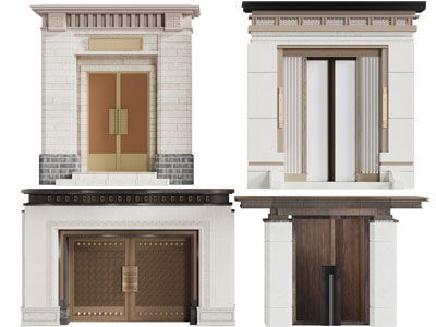 新中式庭院大门