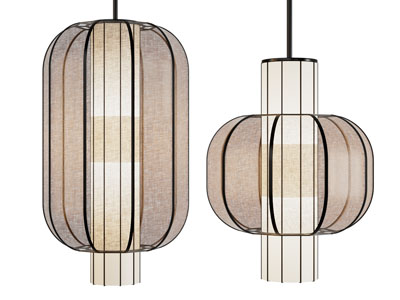 新中式灯笼造的吊灯