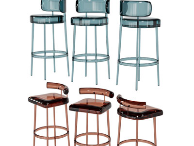 现代亚克力透明吧椅