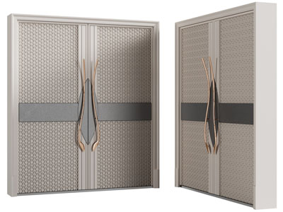 现代双扇平开门