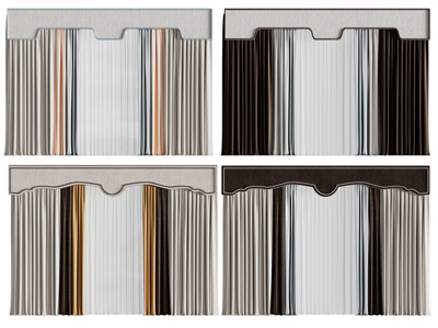 新中式窗帘窗纱