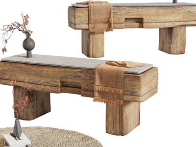 侘寂风沙发凳子