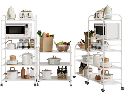 现代锅碗厨具收纳置物架