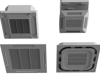 现代中央空调排风扇、出风口3d模型 现代中央空调排风扇、出风口