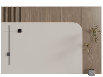 现代实木背景墙3d模型 现代实木背景墙