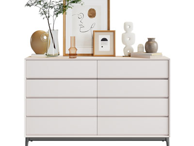 现代玄关柜、边柜、摆件组合