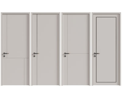 现代单扇平开门