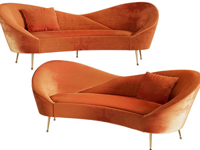 现代轻奢多人沙发