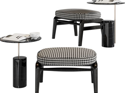 现代沙发凳、边几