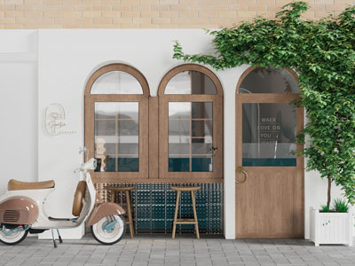 北欧咖啡厅门头