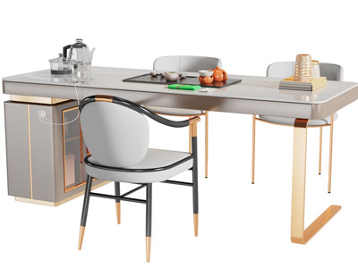 新中式茶桌椅组合