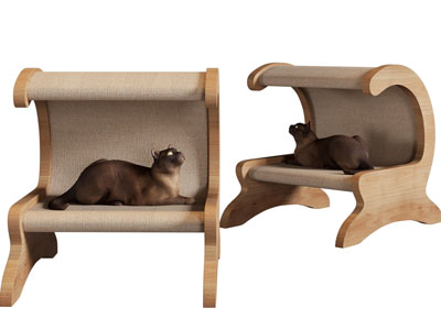 现代宠物猫屋、猫房子