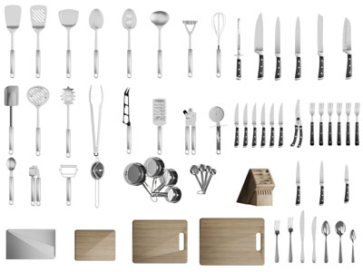 现代刀铲栈板厨具