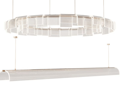 现代圆形、一字吊灯