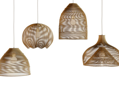 新中式镂空网状灯罩吊灯