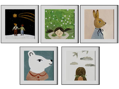 现代儿童卡通装饰挂画