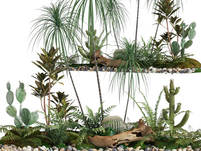 现代花草景观园艺小品